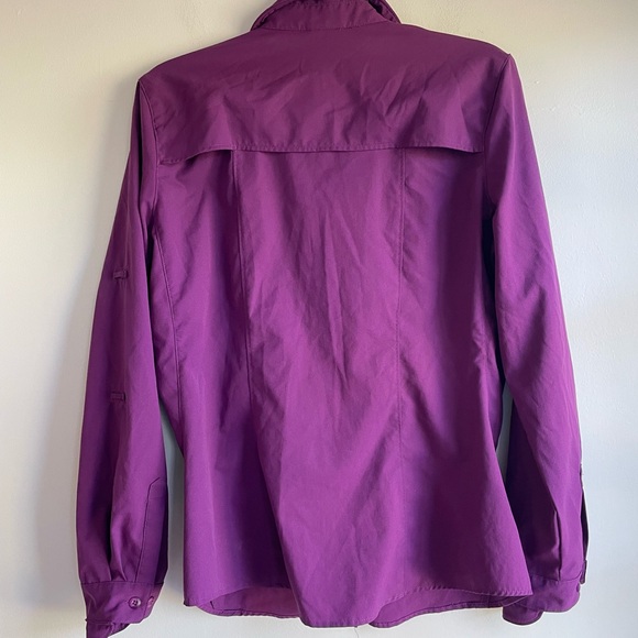 REI Women's Purple Hiking Button Front Shirt Size M - Picture 8 of 8